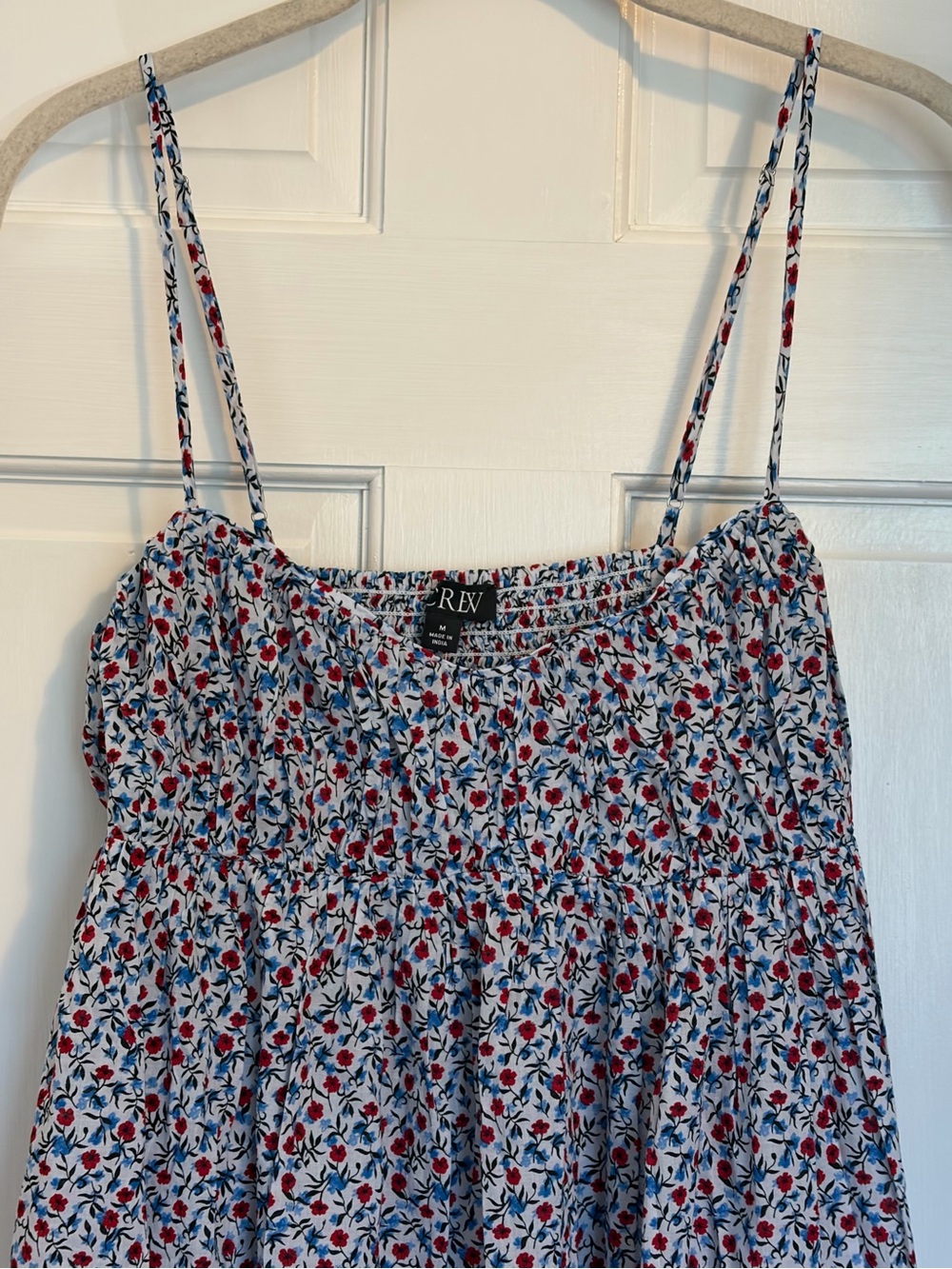 NWT J. Crew Cotton Voile Empire Waist Midi Dress in Poppy Print - Picture 6 of 11